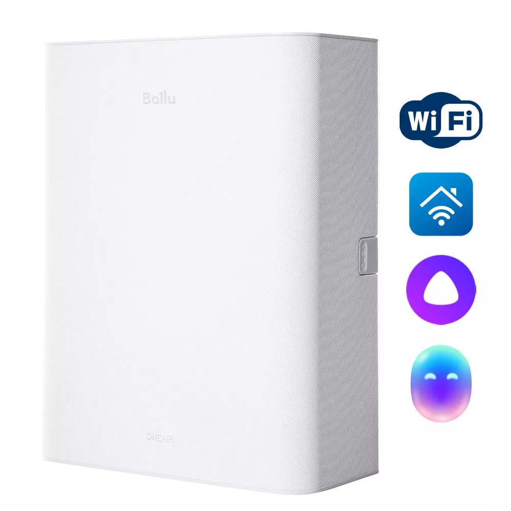 あいおい Приточный очиститель воздуха Ballu ONEAIR ASP-100 (серый