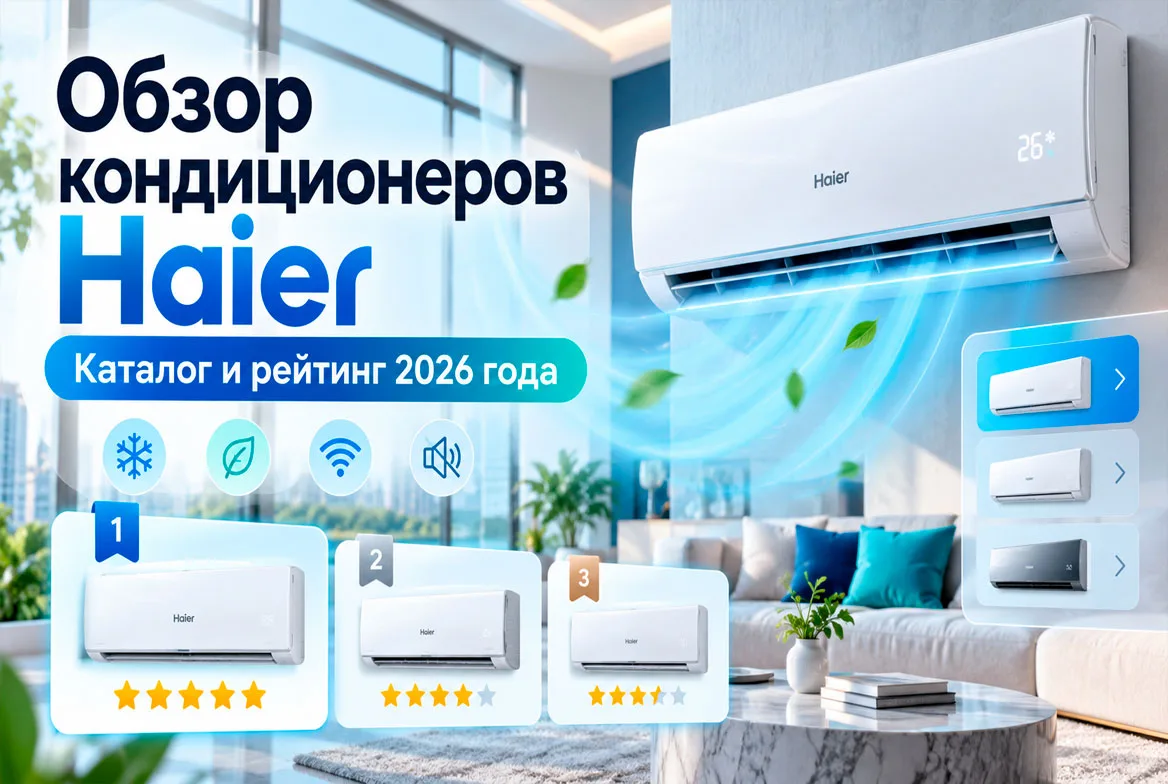 Обзор кондиционеров Haier: каталог и рейтинг 2026 года