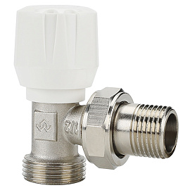 Клапан радиаторный VARMEGA ручной VMRV01, 1/2" x 3/4" EK, угловой