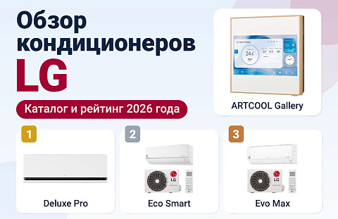 Обзор кондиционеров LG: каталог и рейтинг 2026 года