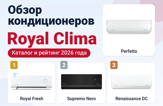 Обзор кондиционеров Royal Clima: каталог и рейтинг 2026 года
