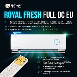Royal Clima RCI-RF40HN серии FRESH FULL DC EU INVERTER